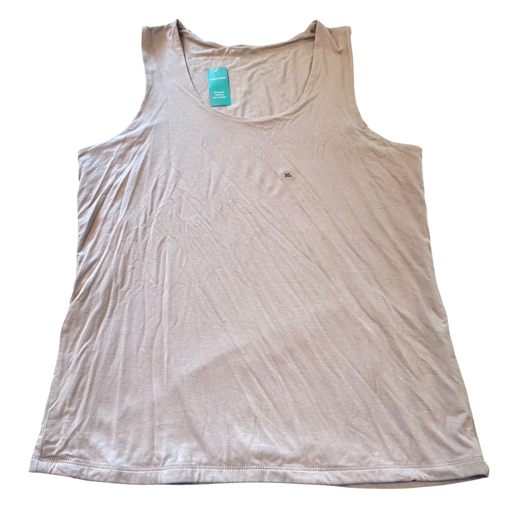 Maurices Womens XL Dusty Rose Scoop Neck Sleeveless Tank Top New NWT Lavender